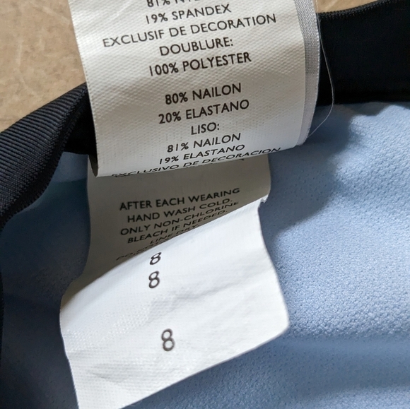 Nike Colorful Logoed Halter Striped Tankini Top Black Accents, Size 8,EUC - Picture 5 of 6